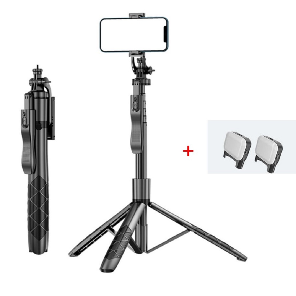 L16 1530mm Wireless Selfie Stick Tripod Foldable Monopod Black