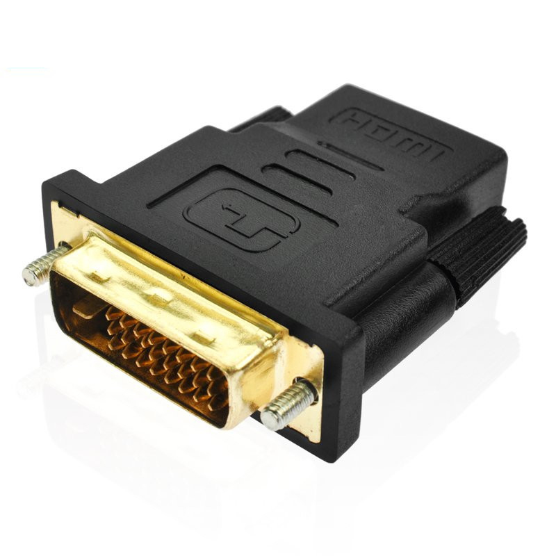 HDMI Female to DVI Male (24+1 pin) Adapter black