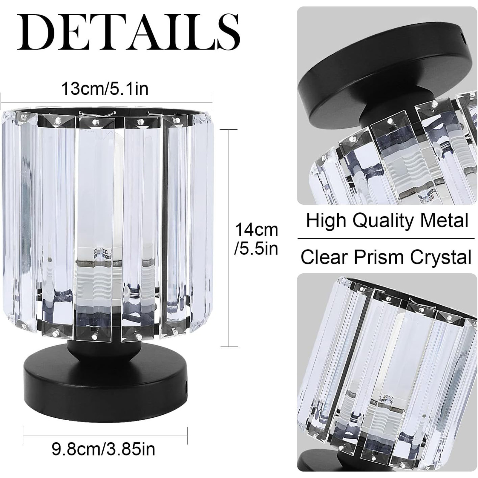 Modern K9 Crystal Ceiling Lights Dimmable Chandelier 110V-220V E27 Bulbs Mini Ceiling Lamp Hallway Stairs Bedroom Lustre Dining Room Fixtures Home Decor Model B