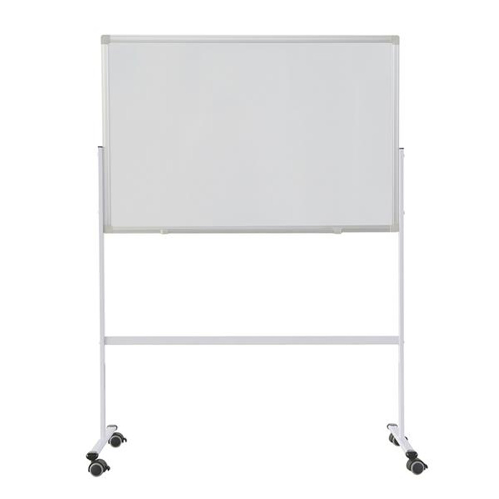[US Direct] Resin Paint Dry Erase Board Whiteboard T2613 Mobile Double-sided Whiteboard 60*90cm white