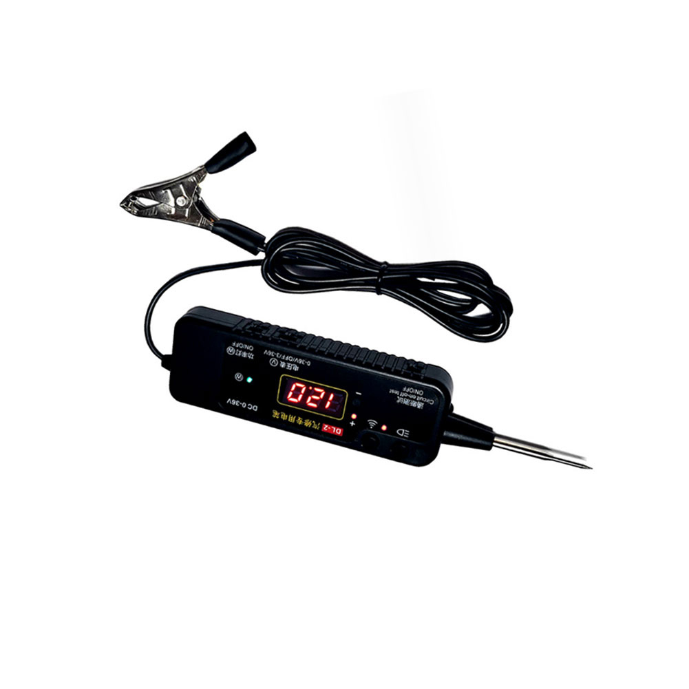 12V 36V Car Circuit Tester Multi-Functional Digital Display Backlight Voltage Detector Pen Automobile Fault Maintenance Testing Equipment, Electrical System Test Tools black