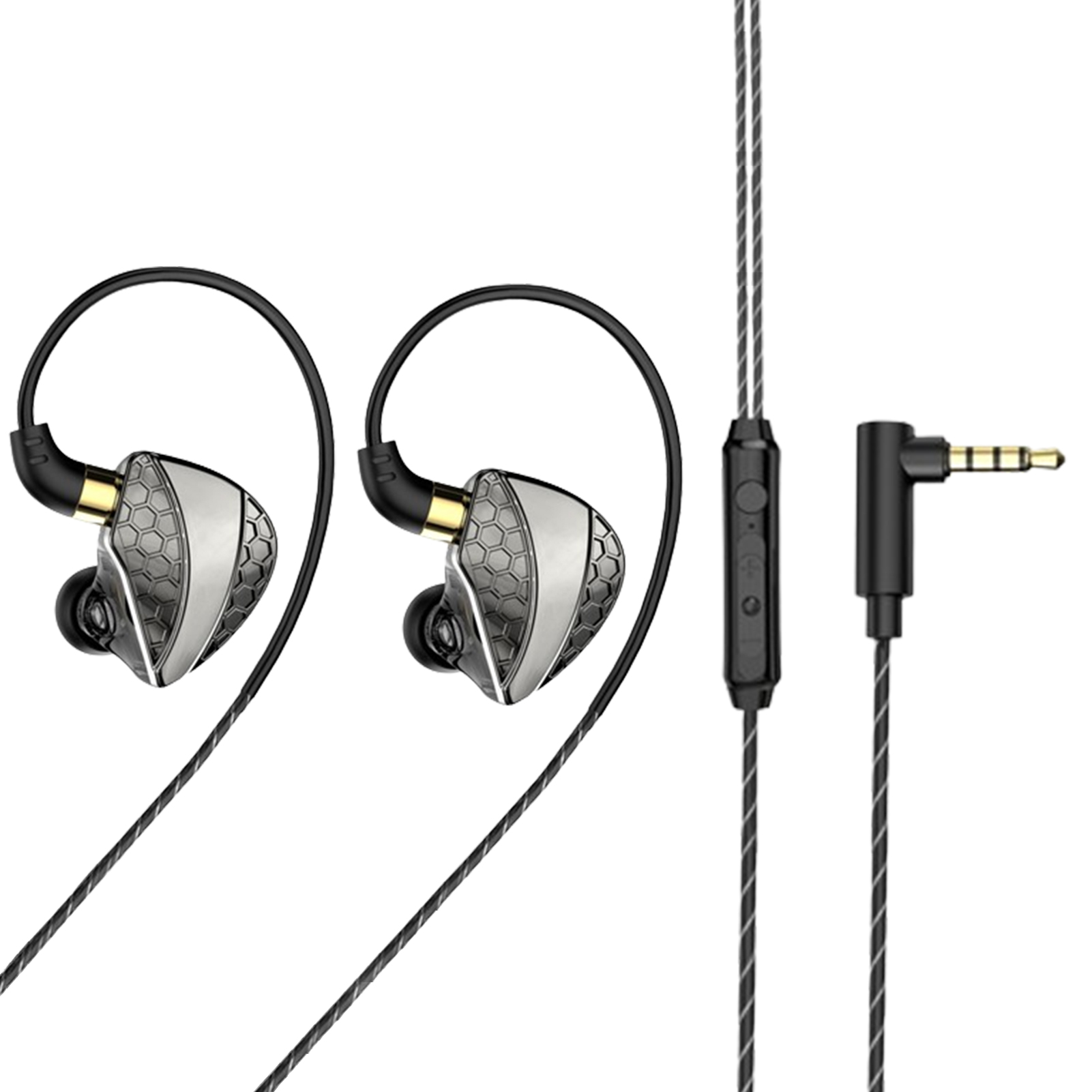 Hi6T Earbuds Wired In-Ear Headphones Noise Isolating Wired Earbuds Stereo Sound Earphones