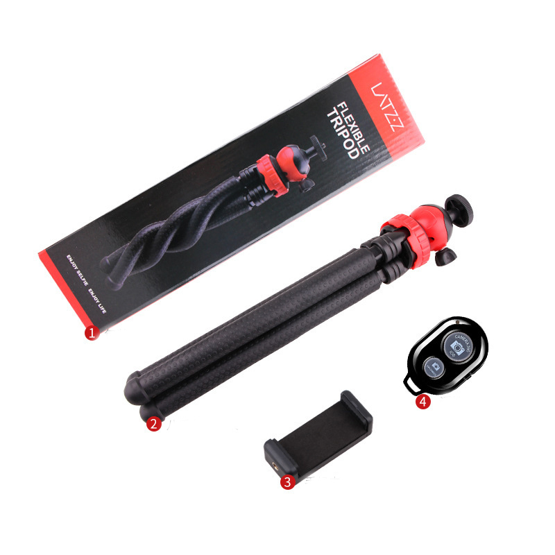 Tripod Stand Rubber Material Large Octopus Shape Tripod for Mobile Phone and SLR Camera Photography Set 2