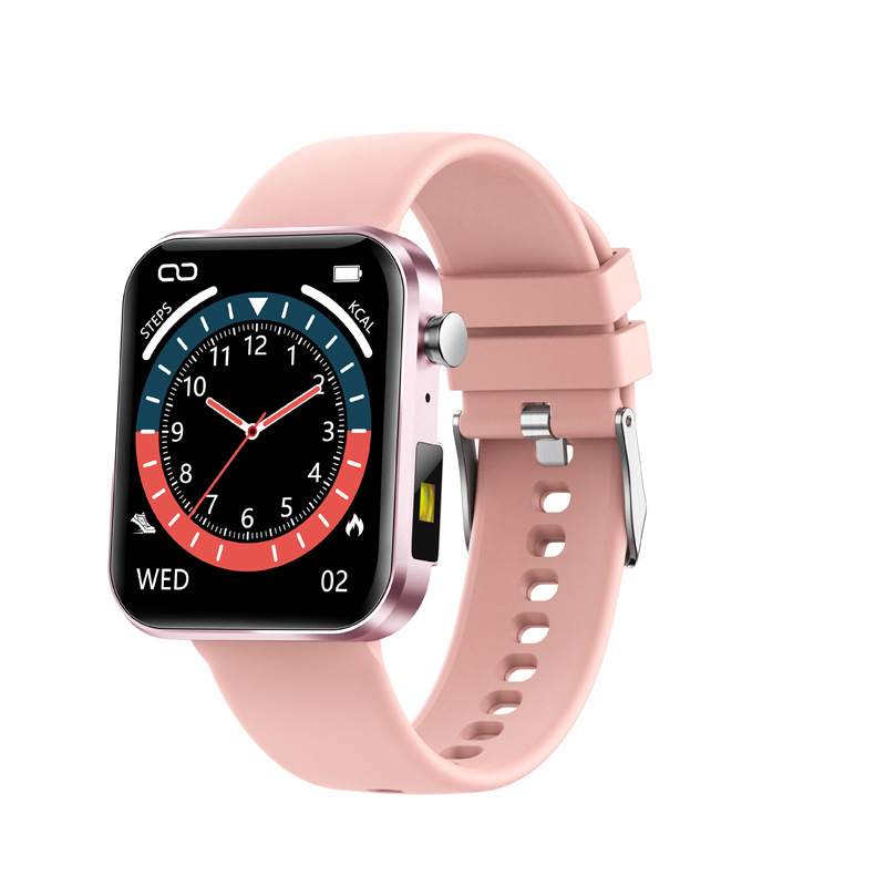 N98 Smart Watch Heart Rate Blood Pressure Sleep Monitoring Siri Voice Calling Sports Music Bracelet pink