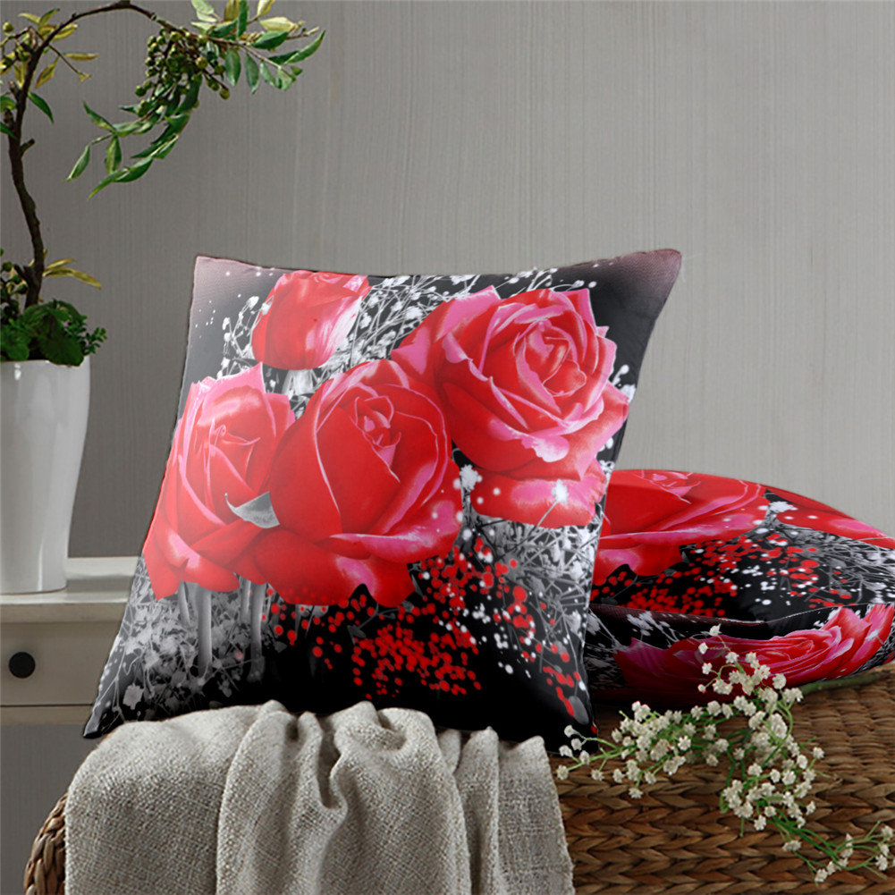 3D Digital Printing Pillow Cover 18Inchx18Inch Christmas Decorative Pillow Case for Sofa Bed Car 45*45CM