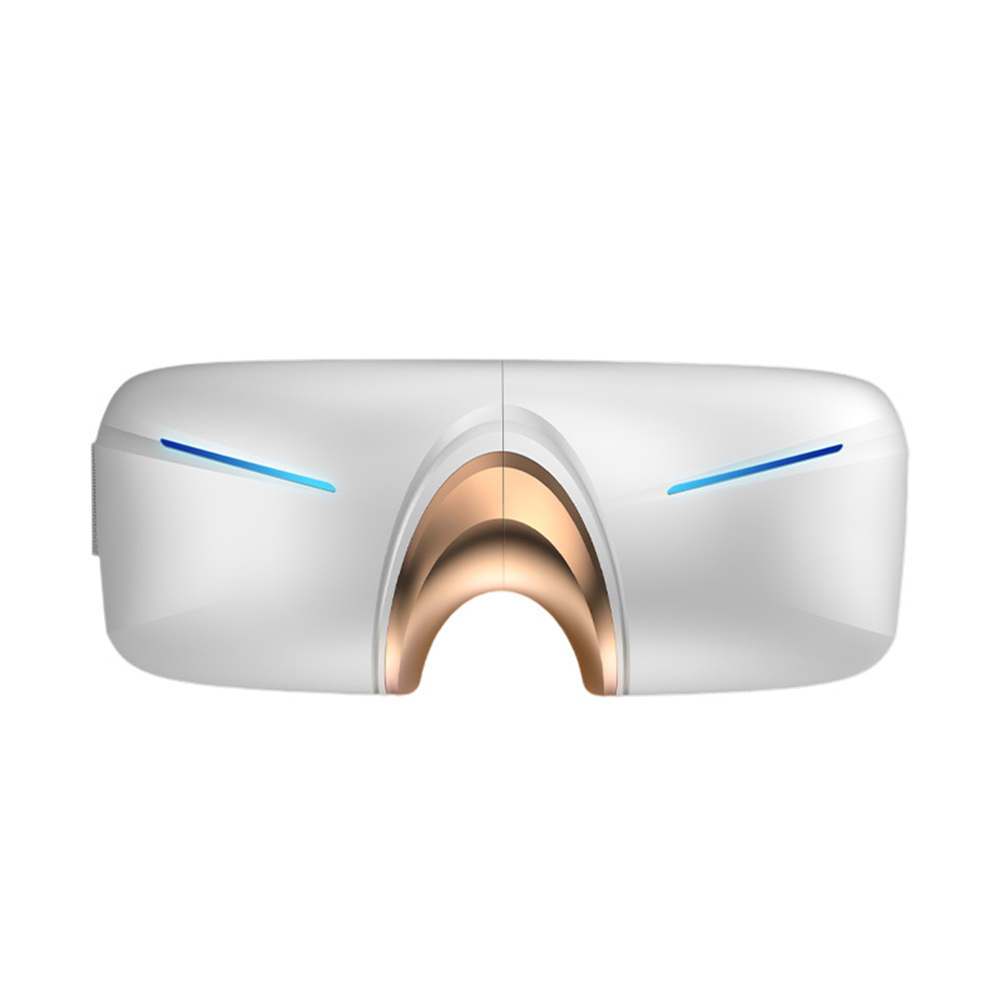 Eye Massager, Eye Massager For Migraines With 3 Modes, Multi Frequency Microseismic Technology, Breathing Massage, Heated Eye Massager Mask For Men, Women Deluxe voice model