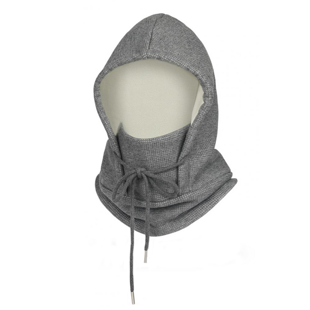 Balaclava Ski Mask Windproof Thermal Winter Oriel Velvet Scarf Mask For Cold Weather Cycling Women Men grey