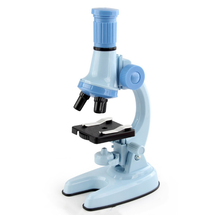 Children Microscope Toys School Biology Lab Science Experiment Kit Education Scientific Toys For Boys Girls XD508-2A blue