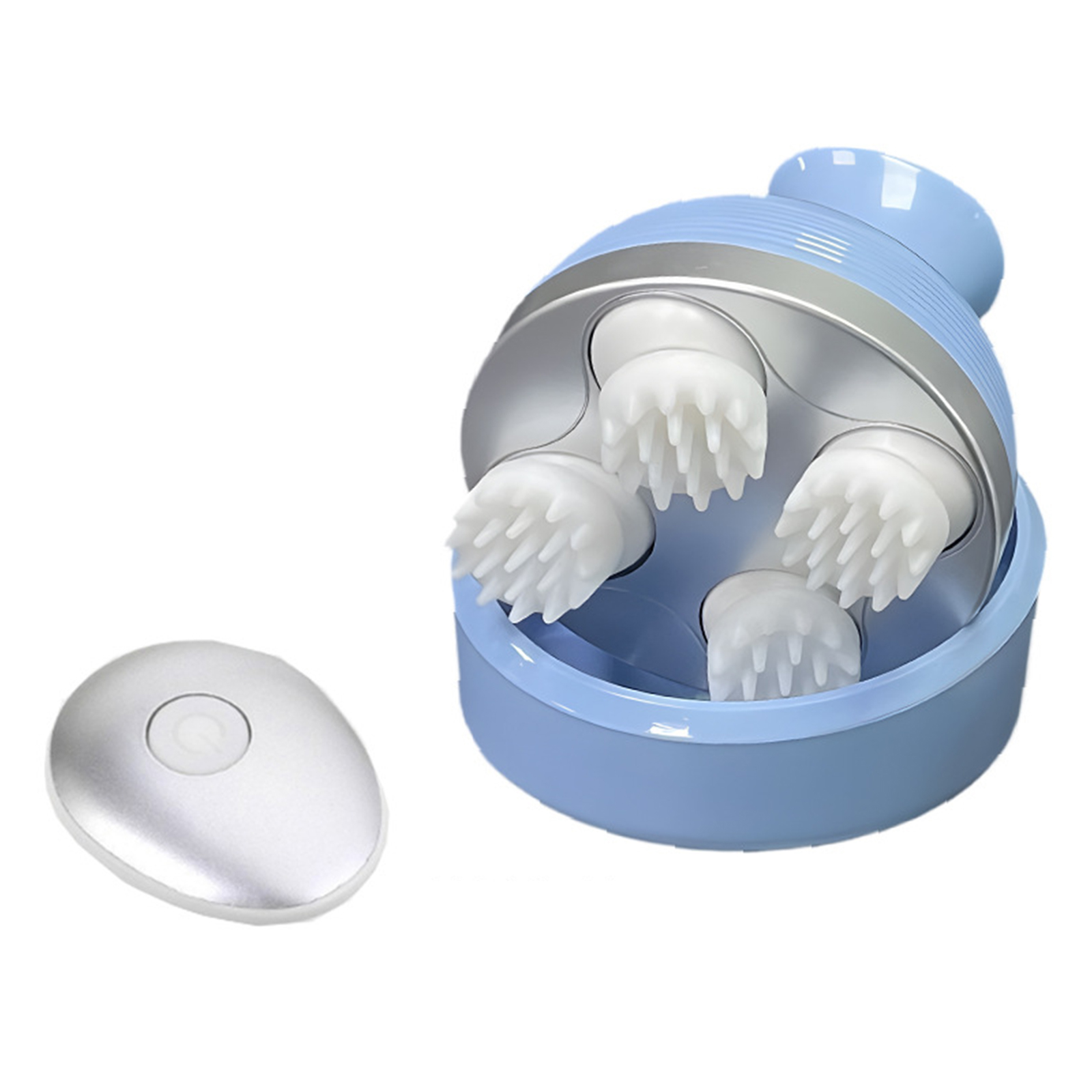 Electric Massager, 4 Head Scalp Massage with 19 Contacts Rechargeable Head Massager