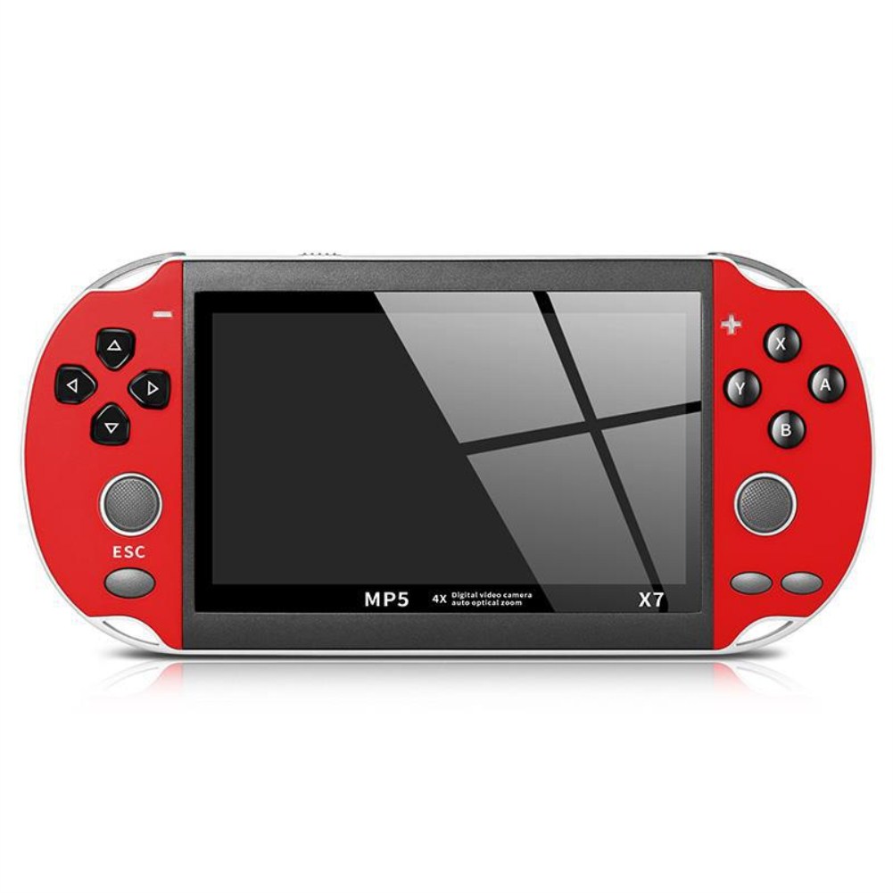 Wholesale X7 Handheld Game Console for PSP Double Rocker Game Machine 4.3 Inch red From China