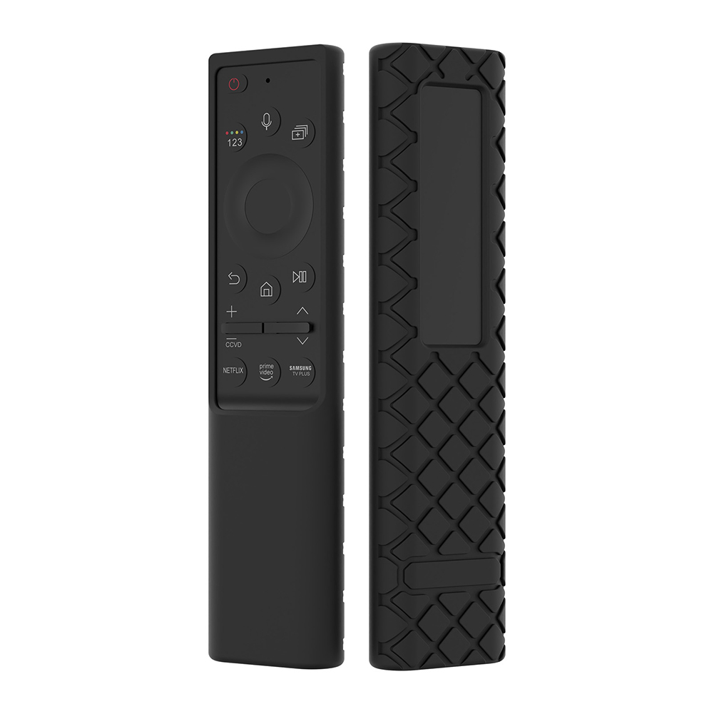 Silicone Remote Control Battery Back Cover Waterproof Sleeve Compatible For Samsung Bn59-01363 Bn59-01357 black