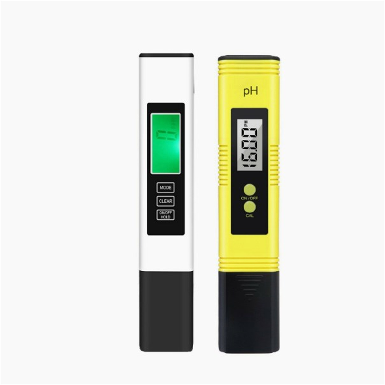 Digital Ph Meter Tds Tester 0-9999 Ppm Hydroponic Water Monitor For Drinking Water Aquariums Swimming Pools yellow+white