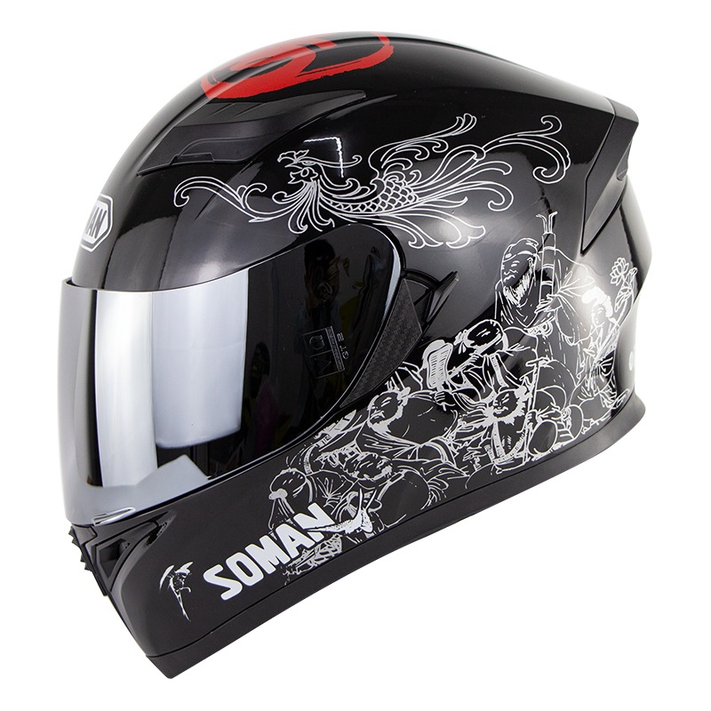 Wholesale Motorcycle Helmet Men Full Face Helmet Moto Riding ABS