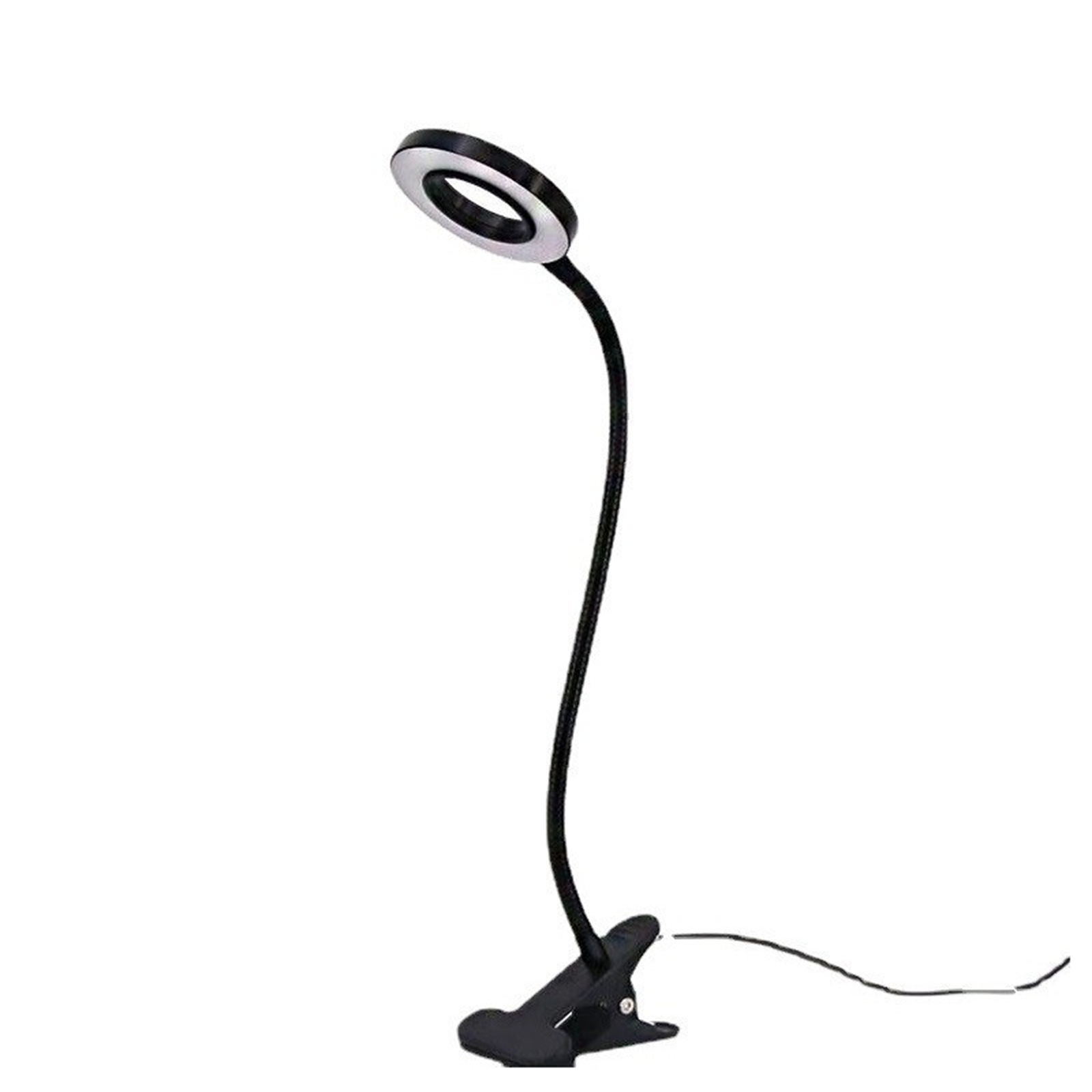 Led Clip-on Desk Lamp 3 Modes 10 Brightness Levels Folding Eye Protection Flexible Arm Usb Reading Light