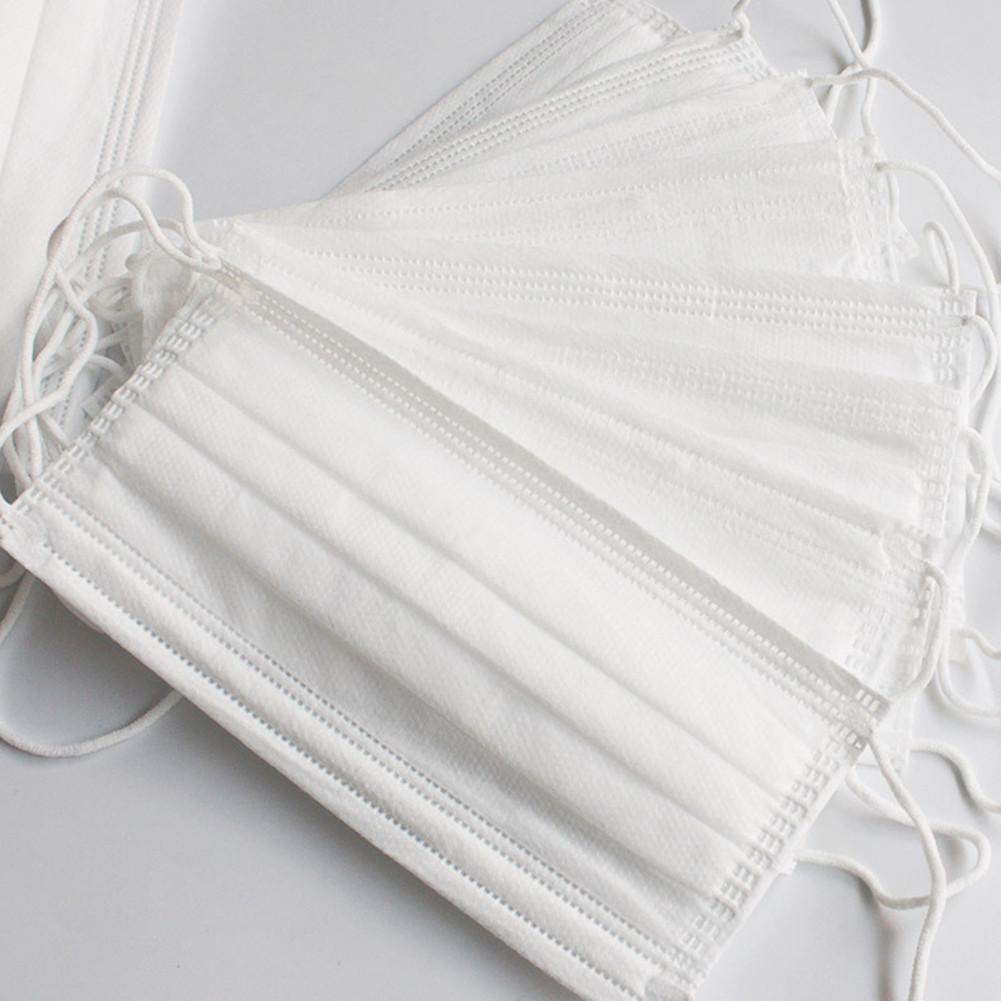 Wholesale Disposable Nonwoven Threelayer Mask Blue Hang Ear Style