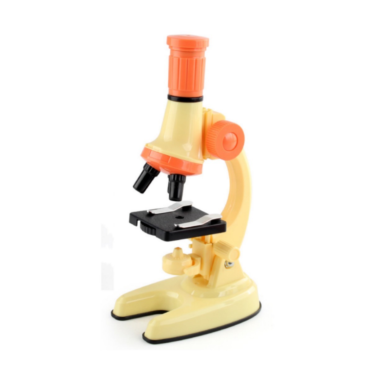 Children Microscope Toys School Biology Lab Science Experiment Kit Education Scientific Toys For Boys Girls XD508-2A yellow