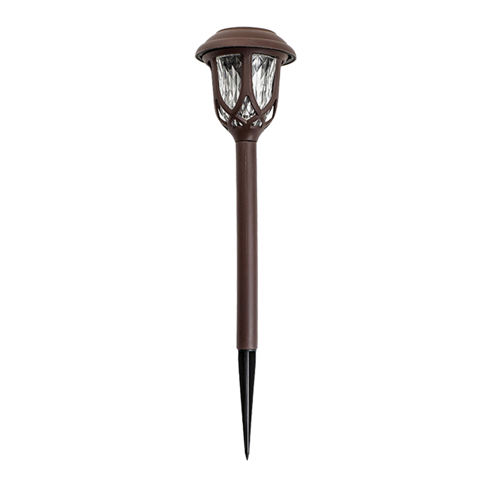 Solar Pathway Lights Outdoor 10 Pack Waterproof Auto On/Off Outdoor Solar Lights For Yard Landscape Path Lawn Patio Walkway Brown - colorful