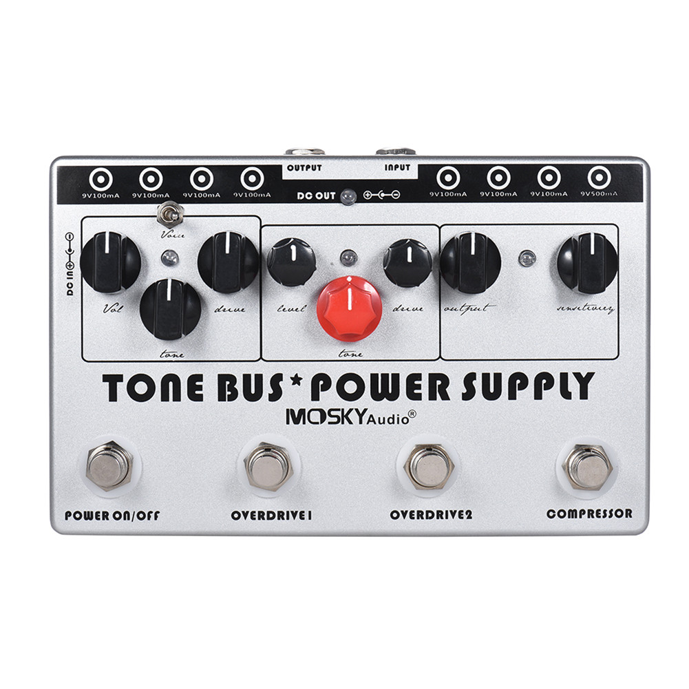 TONE BUS+POWER SUPPLY Electric Guitar Effector Combination Effector white