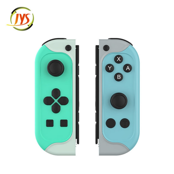 JYS Game Console Wireless Controller Left And Right Bluetooth-compatible Handle With Nfc Screenshot Vibration Compatible For Switch Joy-con blue green color
