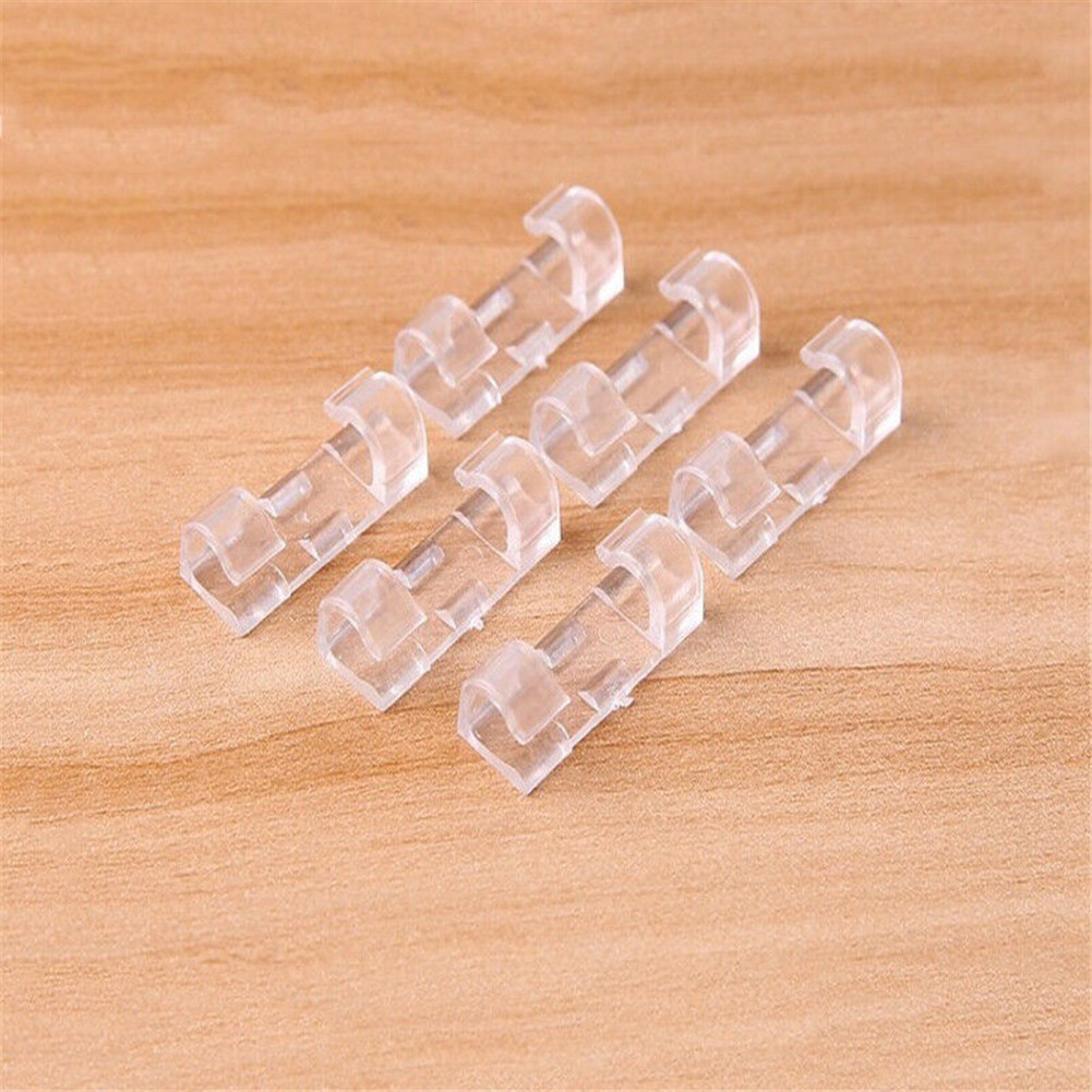 transparent cable clips