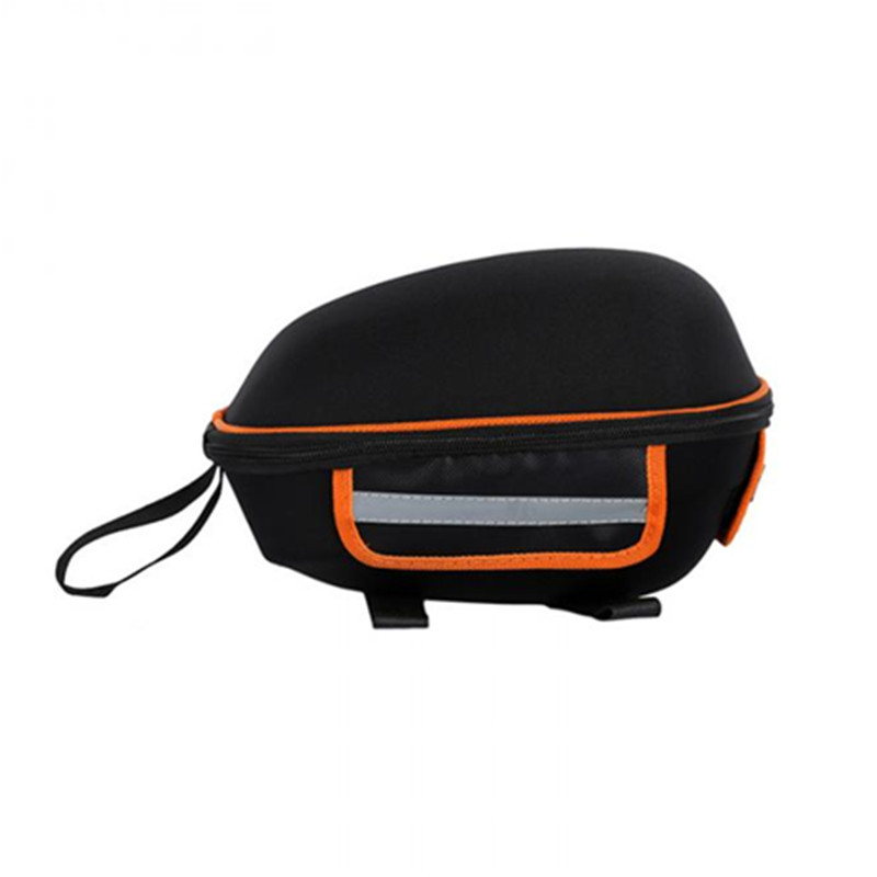 Bicycle Hard Cover Detachable Shell Package Tail Box with Mountain Bike Rack Bag Black orange_28.5*19*18.5cm