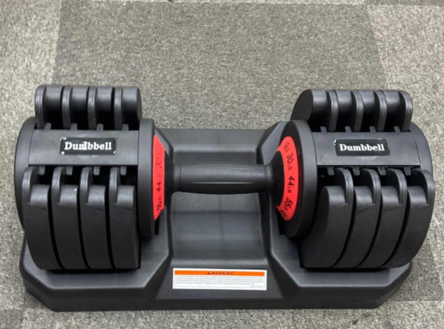 US 1pcs Cast Iron Lagged Adjustable Weight Dumbbell (pound Neutral Packing) 55 pounds