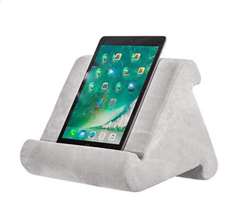 US Soft Pillow Pad Reading Bracket for iPad Phone Support gray