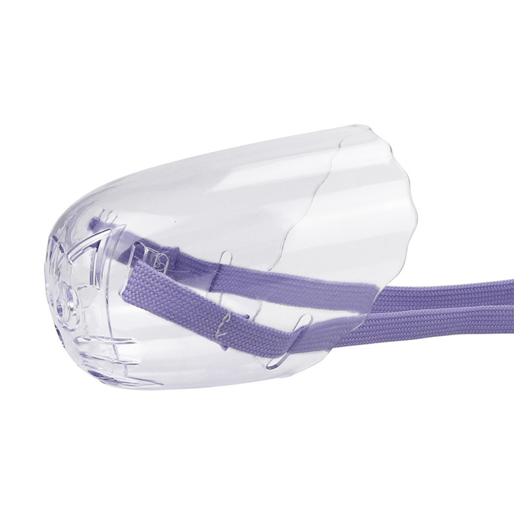 Cat Muzzle Dog Muzzles With Adjustable Spring Buckle Holes Transparent Breathable Bozal Para Gatos For All Cats Kitten And Pointed Mouth Dogs Single size S opp bag