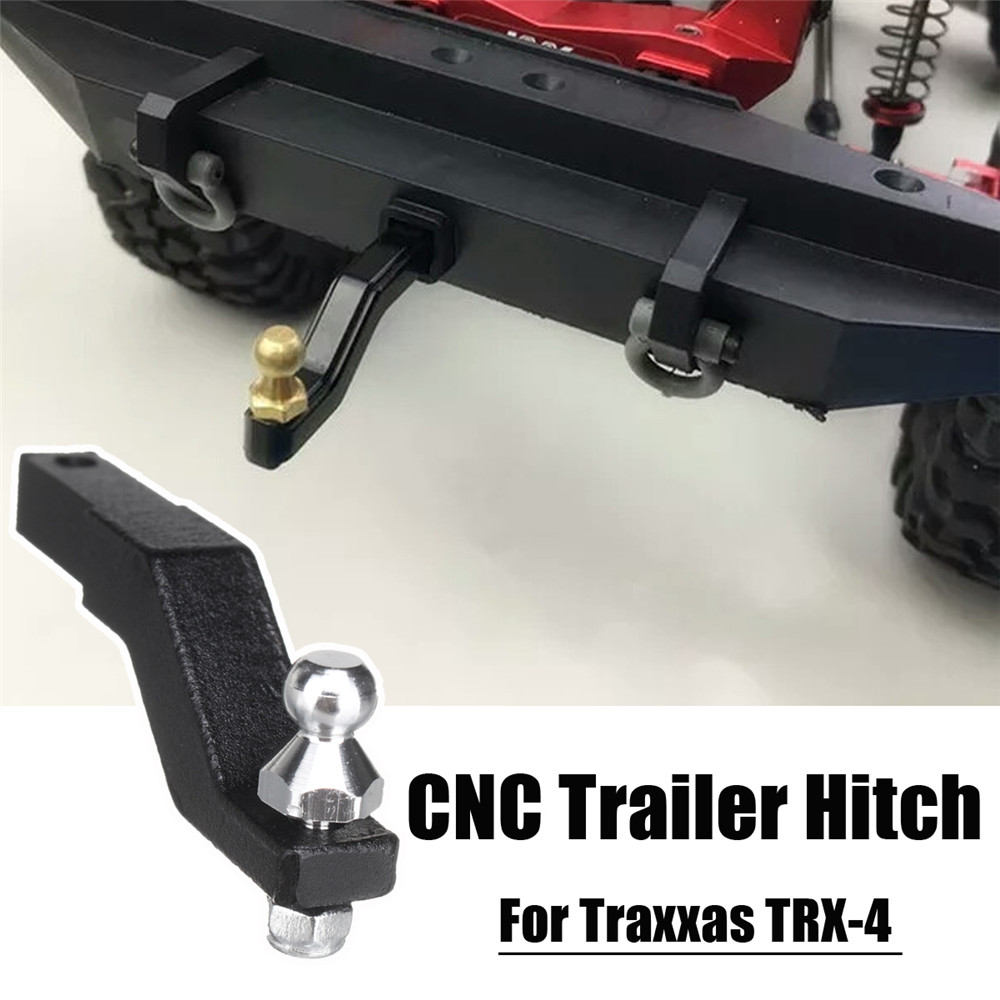 CNC Aluminum Tow Trailer Drop Hitch Receiver für TRAXXAS TRX-4 Crawler Black 