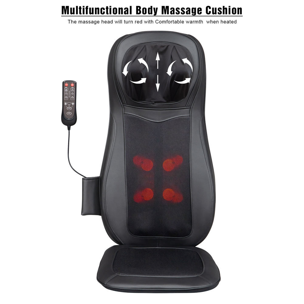 [US Direct] 1 Set Massage  Pad Fabric 420D-450D 3423 D012 US Plug Three-inserts 110v Massage Chair Pad Black
