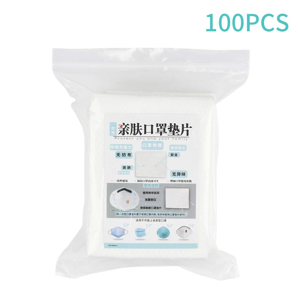 100pcs Disposable Mask Pad Isolation Filter Anti-haze Dustproof Breathable Replacement Cotton Pad 100pcs