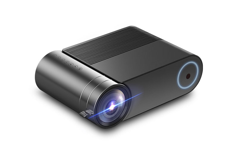 YG550 Portable LED Mini Projector Photography Camera Home Video 720P Recorder Comcorder Multifunction Home Projector  black_regular version