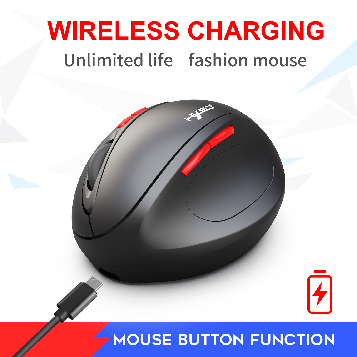 2.4G Wireless Mouse Silent Ergonomic Gaming Mouse for Laptop Computer  T31