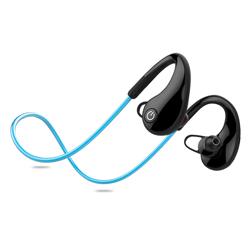 Mini Bluetooth  Earphone Sport Running Headset Stereo Earbuds Earphones blue