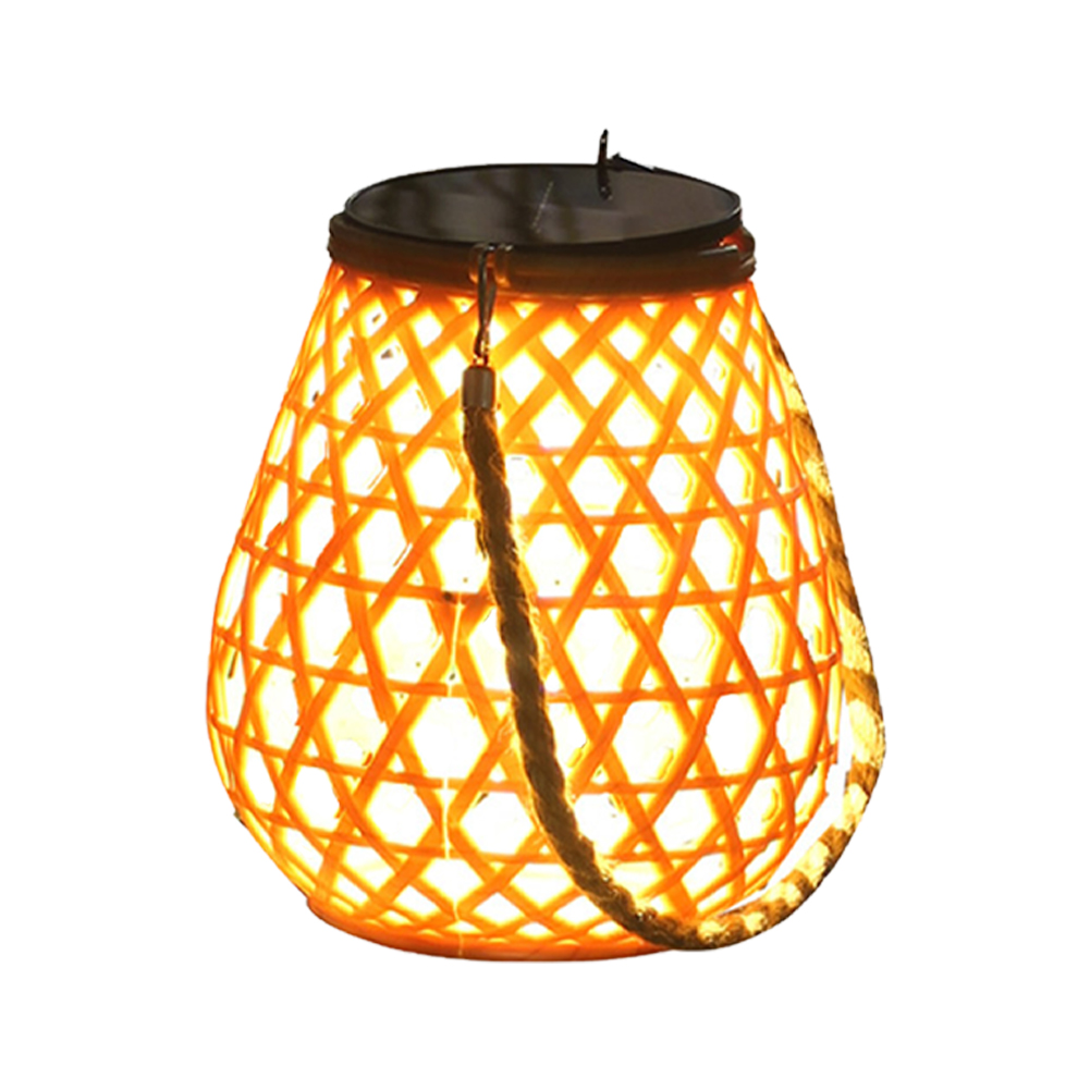 Outdoor Solar Hanging Lanterns With Handle Warm Light 3000K IP44 Waterproof For Wedding Yard Garden Farmhouse Solar+USB