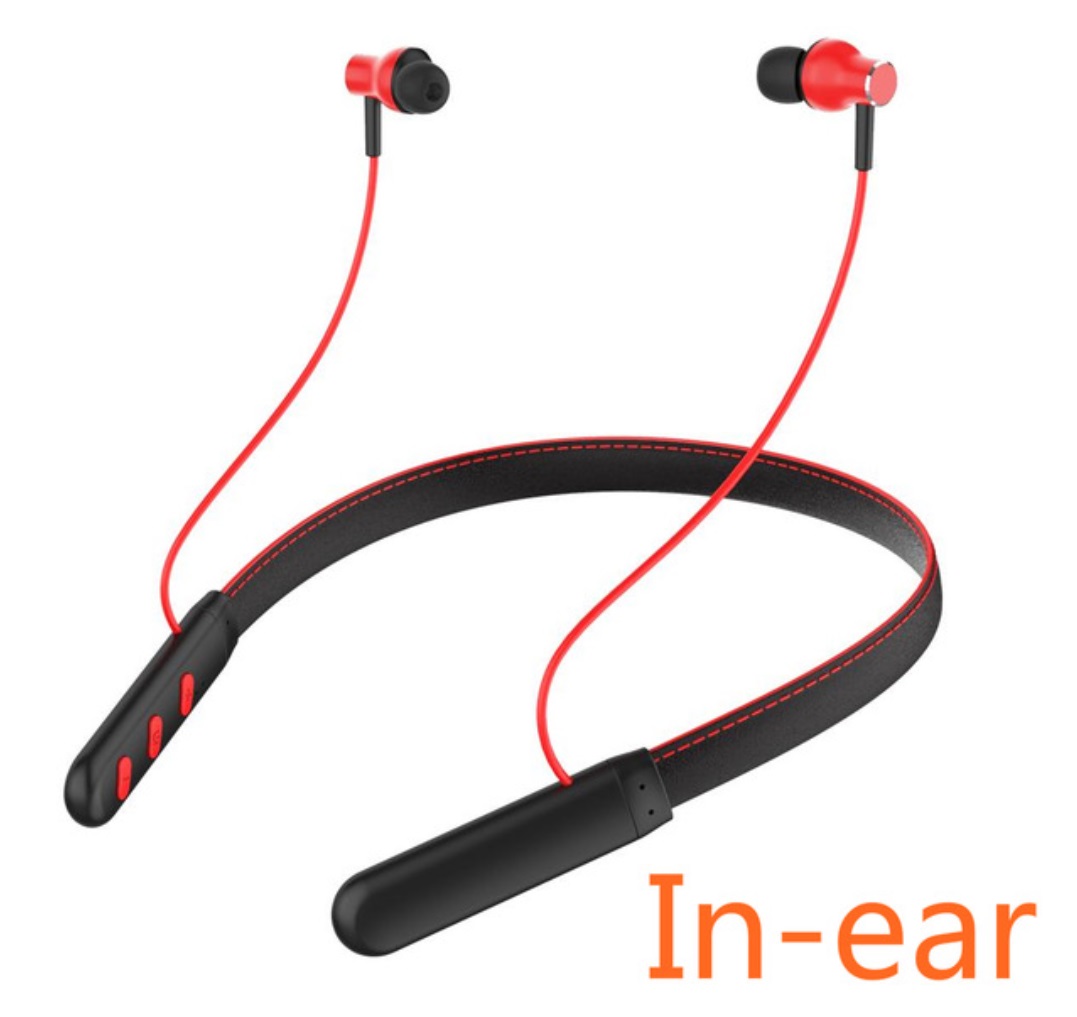 Magnetic Wireless Bluetooth Earphone Music Headset Neckband Sport Earbuds Earphone With Mic Anti-sweat Waterproof G6 red