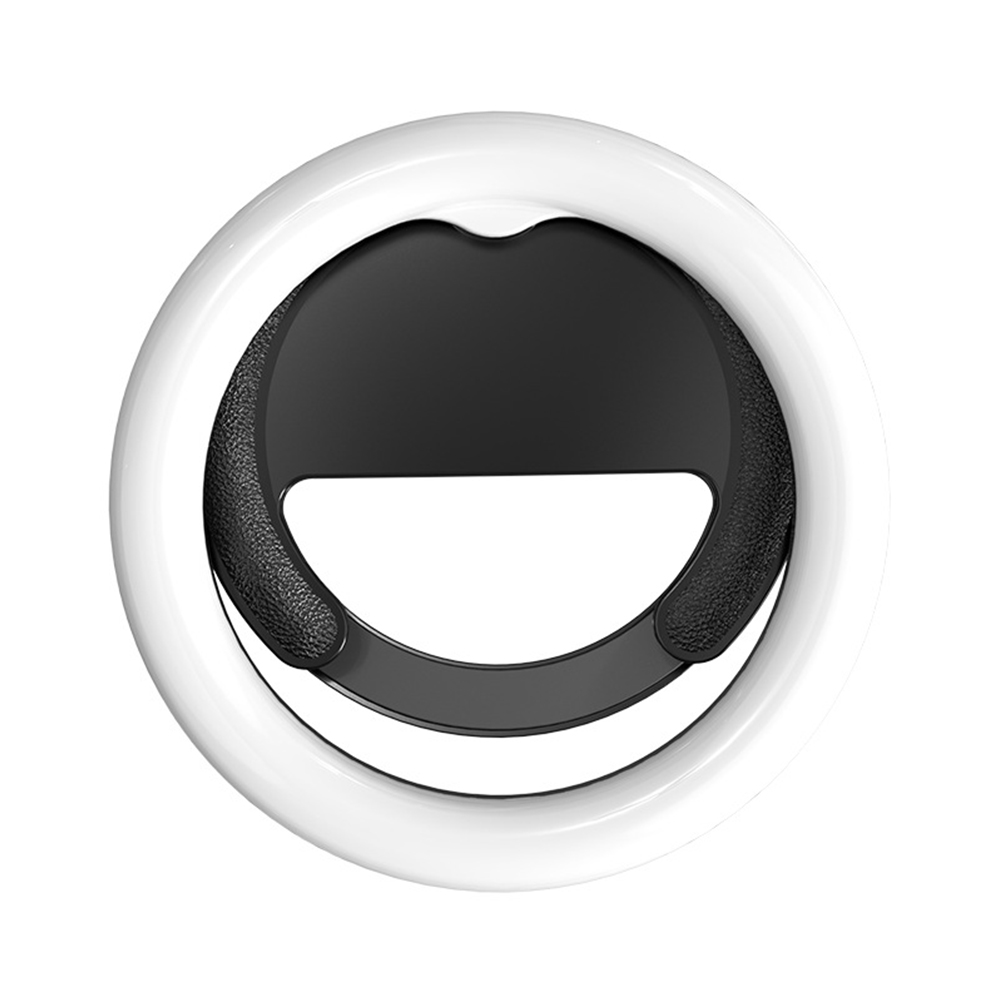 Selfie Ring Light Outdoor Portable Rechargeable Selfie Fill Light With 3 Color Temperatures And 5 Brightness Levels For Smart Phone Photography Camera Video Makes Up black