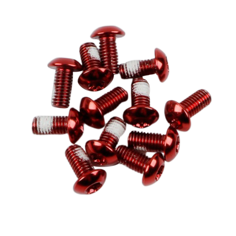 12pcs//Set Cycling Bike MTB Bicycle T25 Torx M5x10mm Disc Brake Rotor Screw Bolts