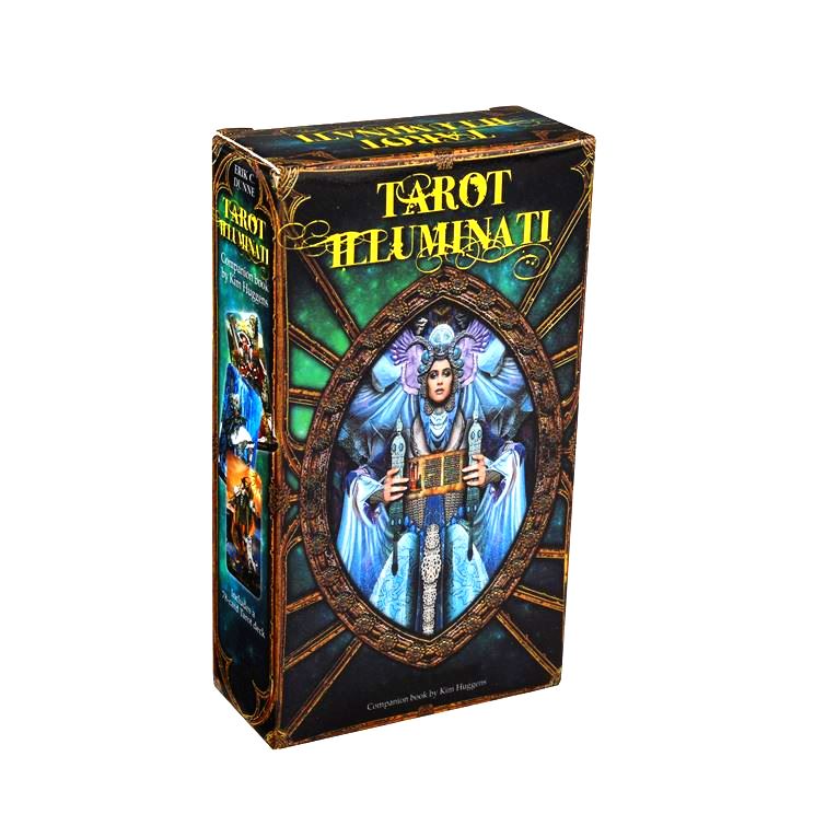 Tarot Illuminati Kit Cards Oracles Deck Card Electronic Guidebook Tarot Game Toy Tarot Divination E-Guide Book 78 sheets