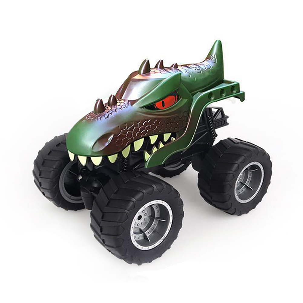 Q148 Dinosaur Trucks For Boys 1:16 Scale 2WD Remote Control Climbing Car Toys For Kids Birthday Gifts green