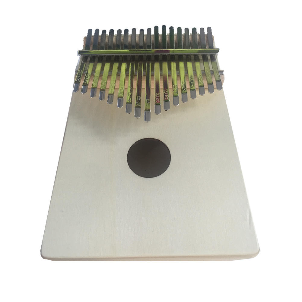 17 Keys Wood Kalimba Thumb Mbira Finger Piano for Beginner Musical Instrument Children Kids Toy  Wood color