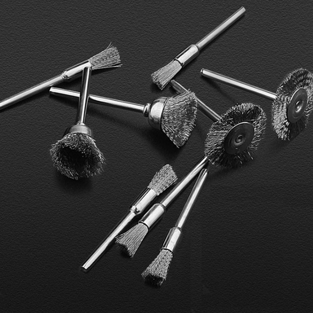 Wholesale 60pcs Brass Brush Steel Wire Wheels Brushes Drill Rotary