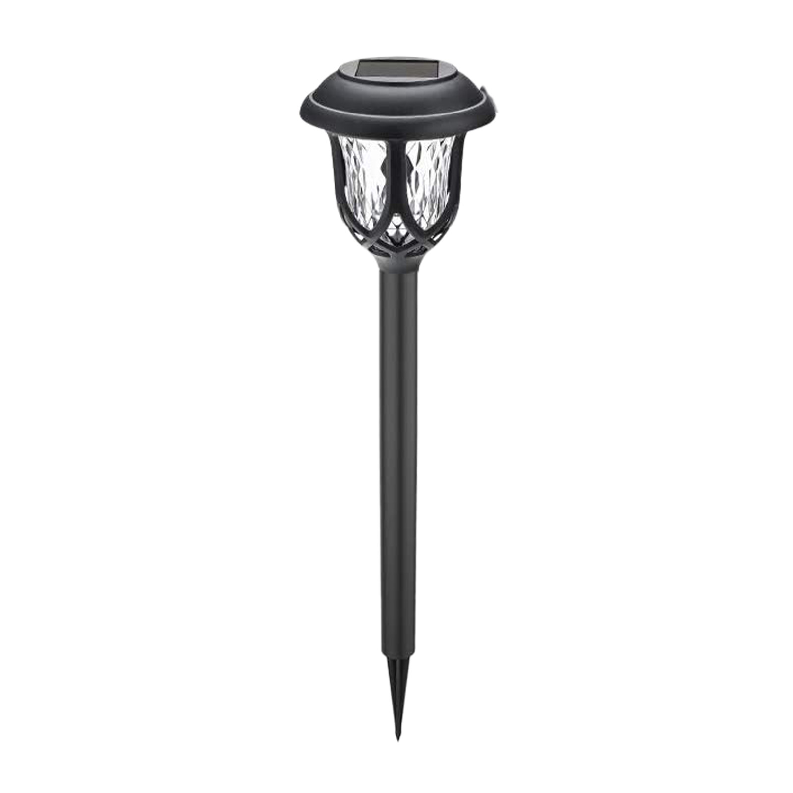 Solar Pathway Lights Outdoor 10 Pack Waterproof Auto On/Off Outdoor Solar Lights For Yard Landscape Path Lawn Patio Walkway Black - warm light