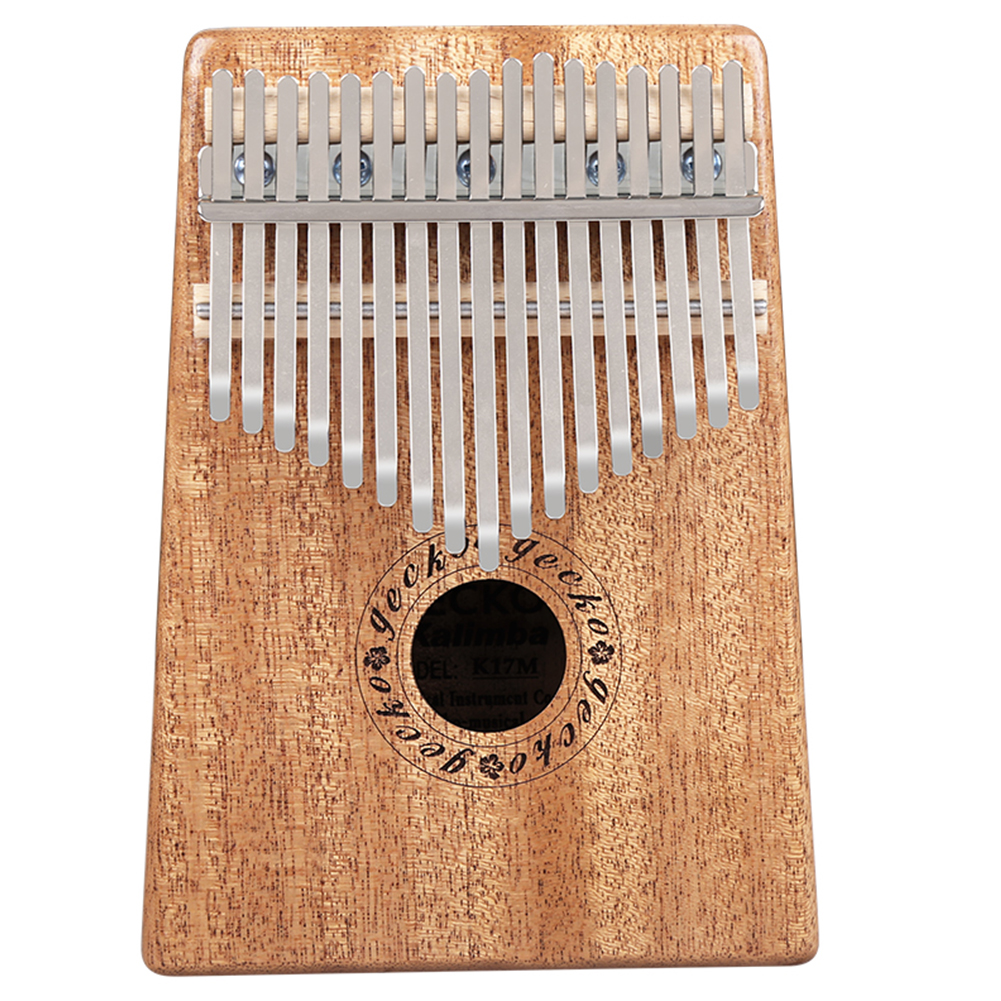 GECKO 17 Key Kalimba African Thumb Piano Finger Percussion Keyboard Music Instruments (with Piano Box)