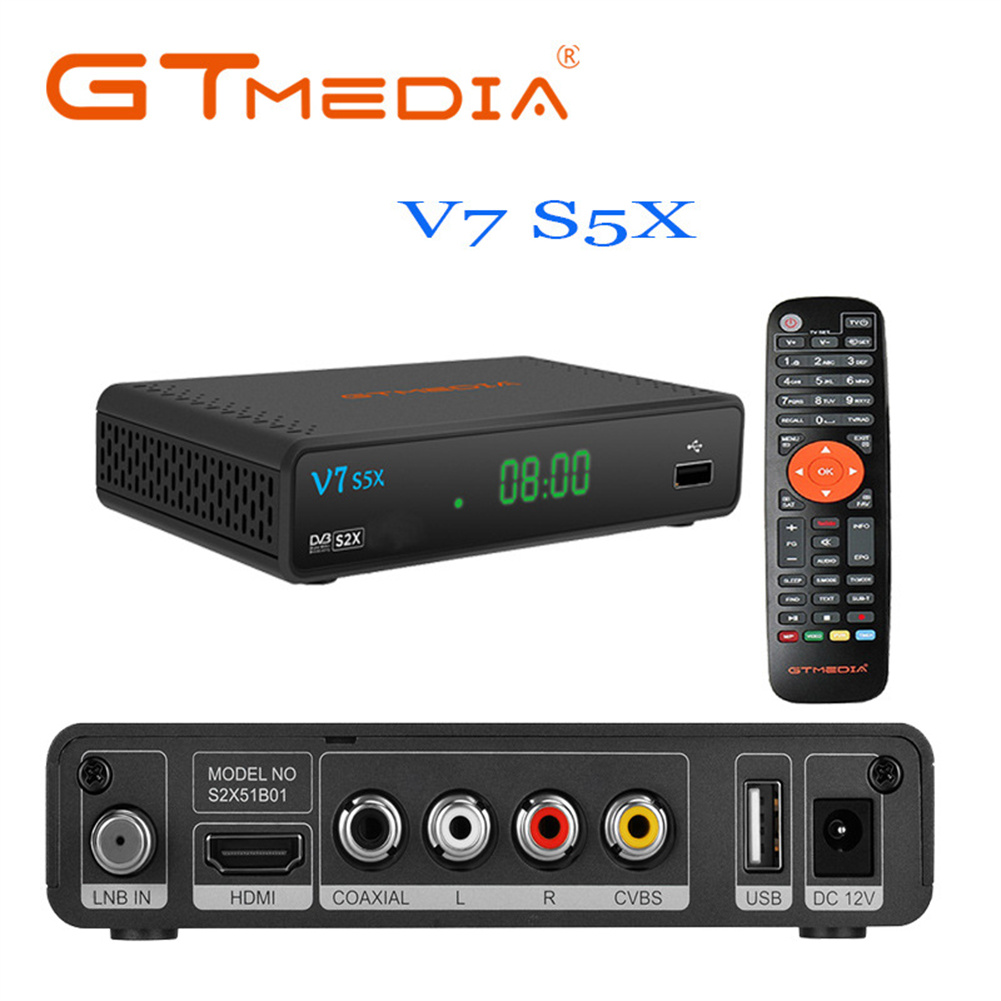 Digital TV Converter Box HD DVB-S2 1080P Plug And Play Digital Converter Box Compatible For CCAM PowerVU TV Box US plug