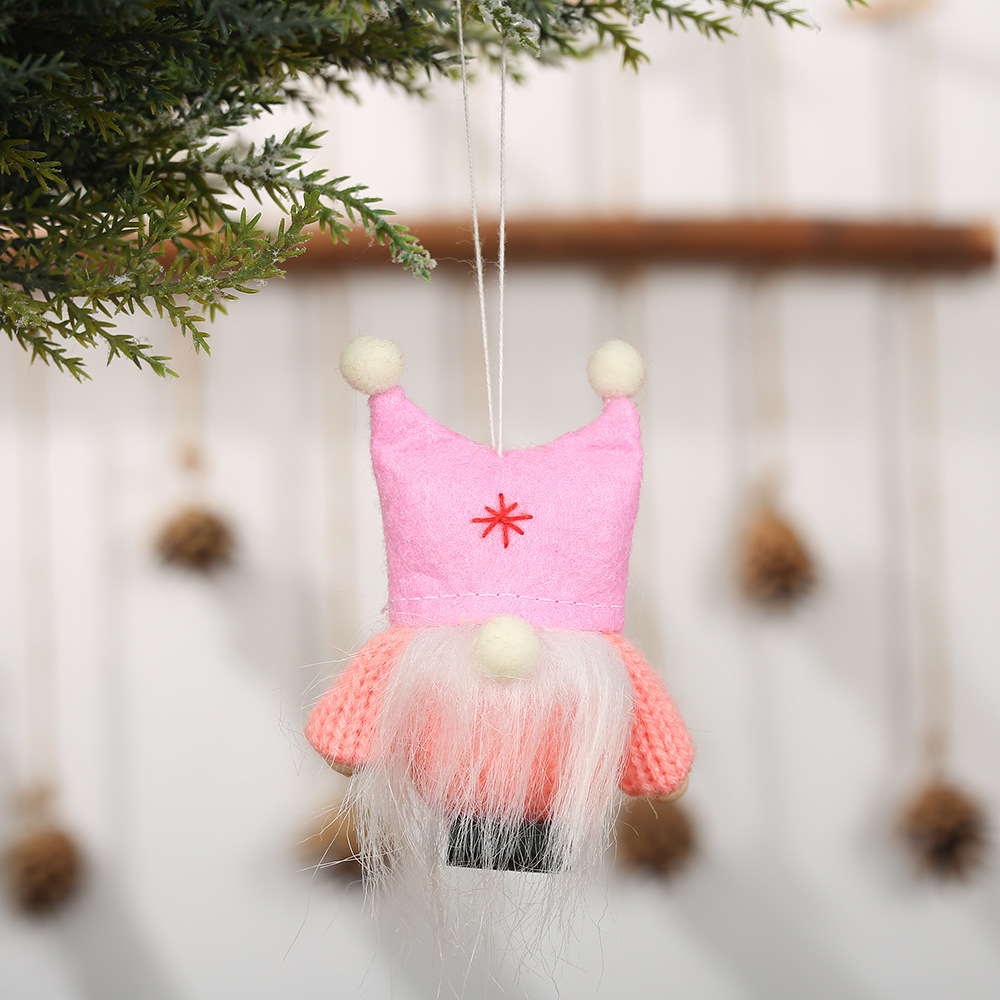 Wholesale Christmas Doll With Dual Ball Hat Hanging Pendant For Xmas Tree Decoration Kids Gift From China