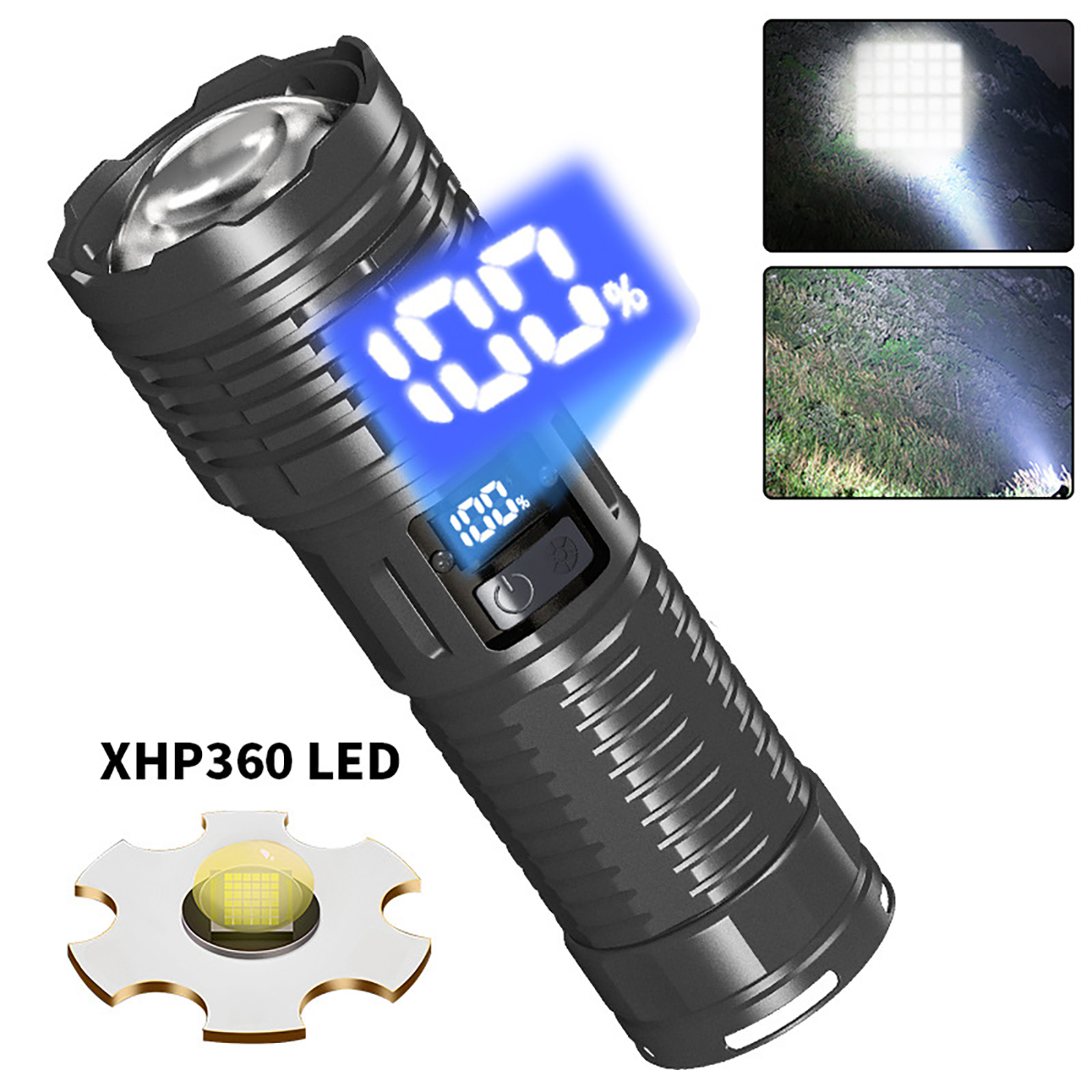 Rechargeable High Lumens Flashlight 30 LED Super Bright Powerful Flashlights
