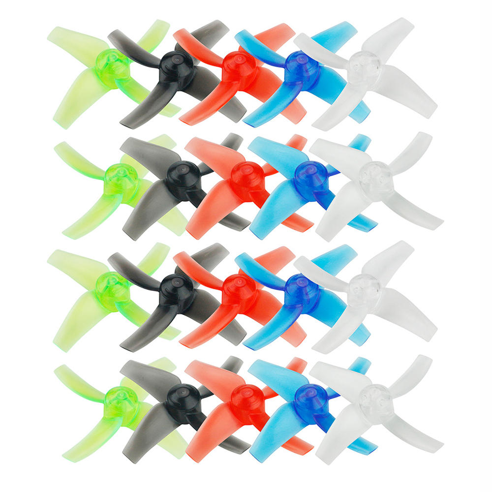 10 Pairs KINGKONG/LDARC 48mm 4-blade 1.5mm Hole Propeller for TINY GT7 GT8 2019 V2 FPV Racing Drone as shown