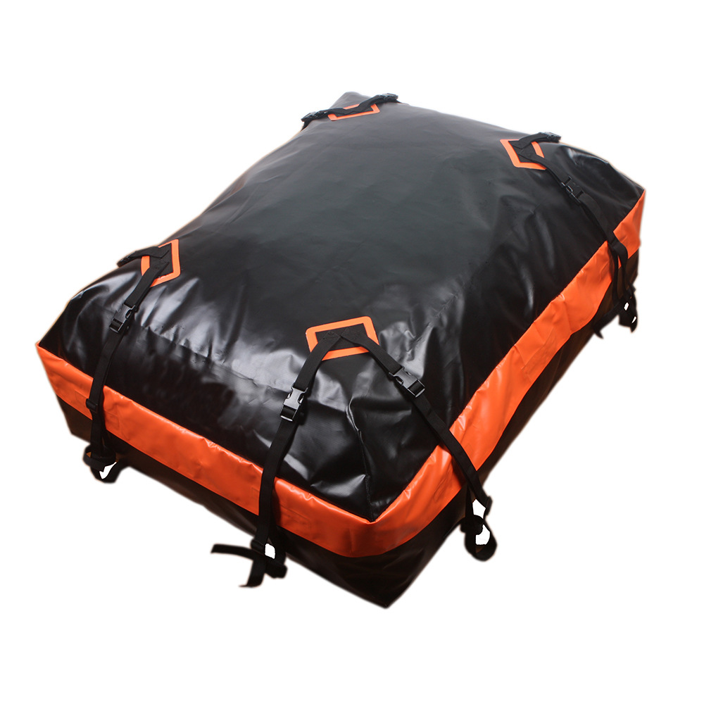Car Rooftop Cargo Bag Carrier Outdoor Waterproof Carrier For Vehicles Roof Top Luggage Bag With Anti-Slip Mat 6 Door Hooks Night Safety Reflection 15