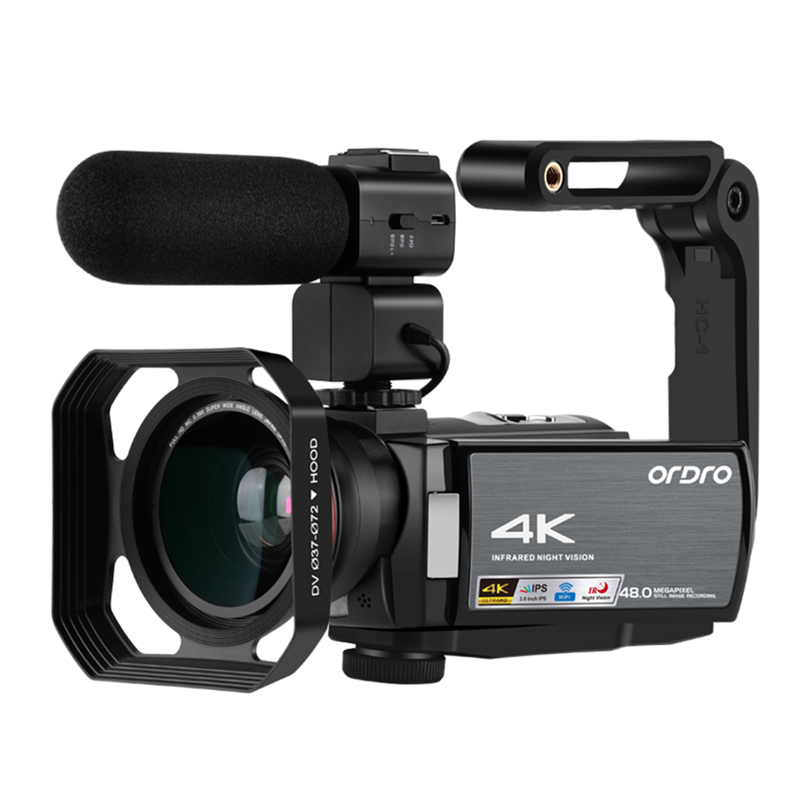 4k Video Camera Ips Touch-screen Full Hd Night Vision Camcorder 16x Manual Zoom Digital Vlog Cameras 4K Video Hd Camera Kit